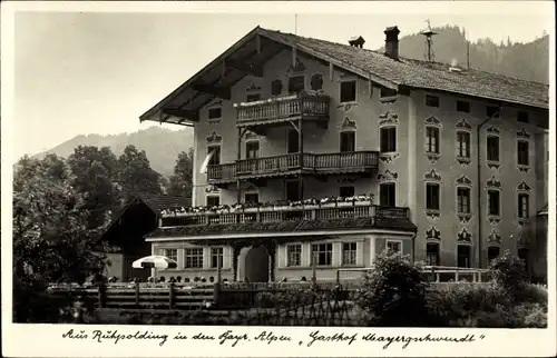 Ak Ruhpolding in Oberbayern, Gasthof Mayergutwendt