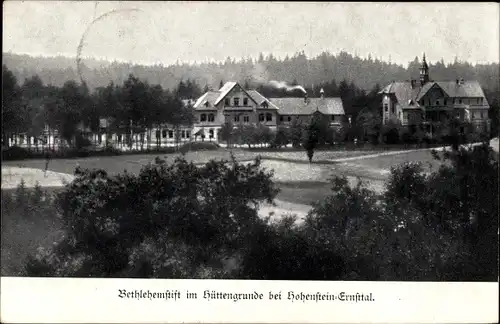 Ak Hohenstein Ernstthal in Sachsen, Bethlehemstift im Hüttengrund
