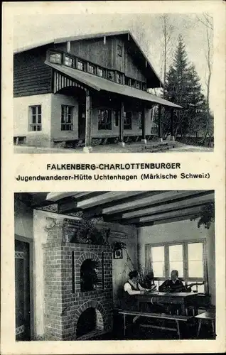Ak Uchtenhagen Falkenberg in der Mark, Falkenberg-Charlottenburger Jugendwanderer Hütte