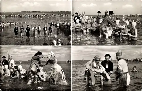 Ak Nordseebad Cuxhaven, Döse, Duhnen, Prieltaufe