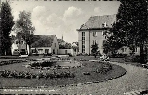 Ak Bad Nenndorf an der Weser, Sanatorium Sonnengarten