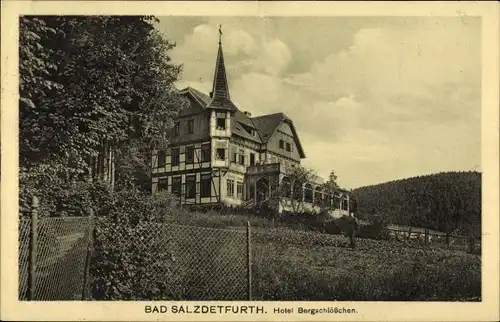 Ak Bad Salzdetfurth in Niedersachsen, Hotel Bergschlösschen