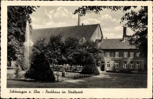 Ak Schöningen am Elm, Parkhaus im Stadtpark