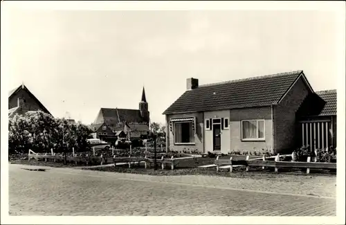 Foto Ak Gapinge Zeeland, Wohnhaus, Kirche