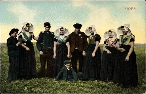 Ak Goes Zeeland Niederlande, Niederländische Tracht