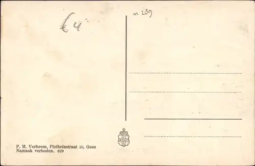 Ak Goes Zeeland Niederlande, M. A. de Ruijterlaan