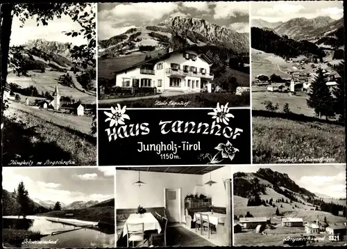 Ak Jungholz in Tirol, Haus Tannhof, Innenansicht, Schwimmbad