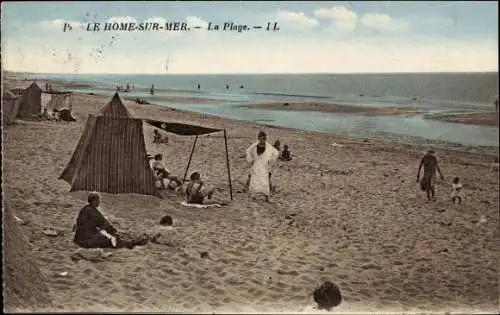 Ak Le Home sur Mer Calvados, La Plage