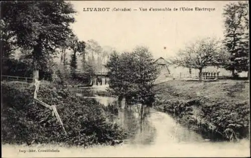 Ak Livarot Calvados, vue d'ensemble de l'usine électrique