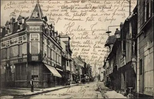 Ak Livarot Calvados, rue de Falaise