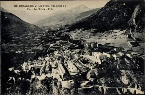 Ak Briançon Briancon Hautes-Alpes, Vue prise du Fort des Tetes