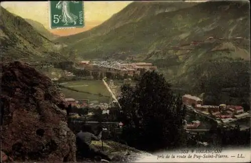Ak Briançon Briancon Hautes-Alpes, Prise de la route de Puy Saint Pierre