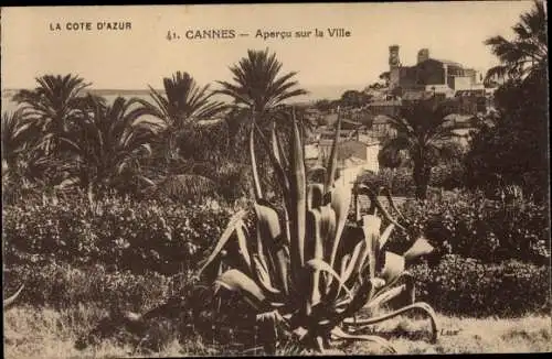 Ak Cannes Alpes Maritimes, Apercu sur la Ville