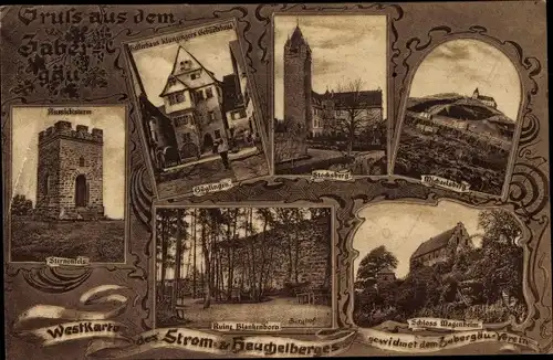 Ak Cleebronn in Württemberg, Michaelsberg, Schloss Magenheim, Güglingen, Sternenfels, Blankenhorn