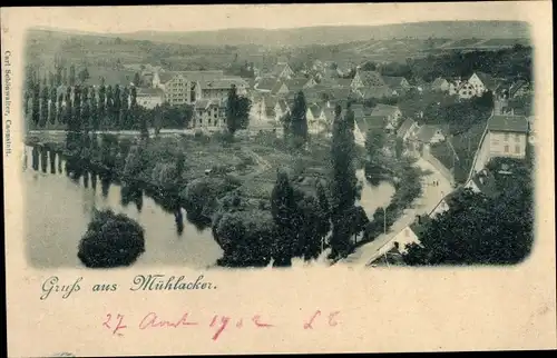 Ak Mühlacker im Enzkreis, Gesamtansicht