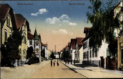 Ak Mühlacker im Enzkreis, Bahnhofstraße