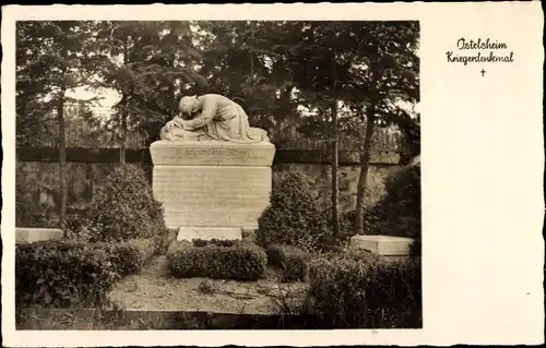 Ak Ostelsheim im Nordschwarzwald, Kriegerdenkmal
