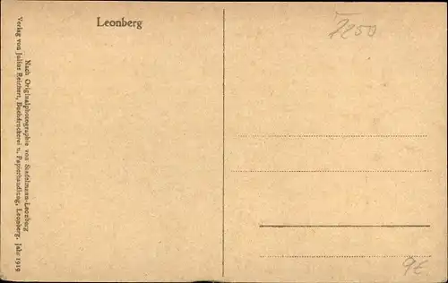 Ak Leonberg in Württemberg, Gesamtansicht