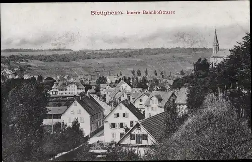 Ak Bietigheim in Württemberg, Teilansicht, Innere Bahnhofstraße