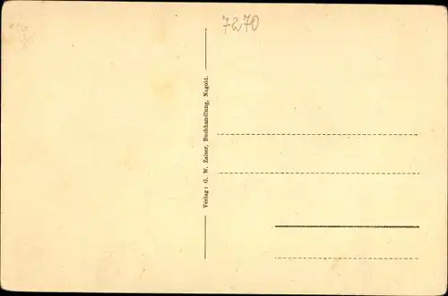 Ak Nagold im Schwarzwald, Vorstadt, Hotel Post