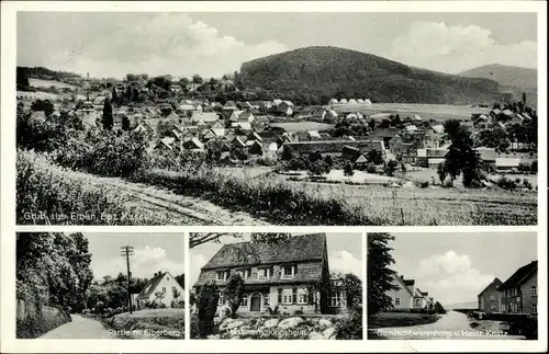 Ak Elben Naumburg in Hessen, Blick auf den Ort, Erholungsheim, Gemischtwarenhandlung, Elberberg