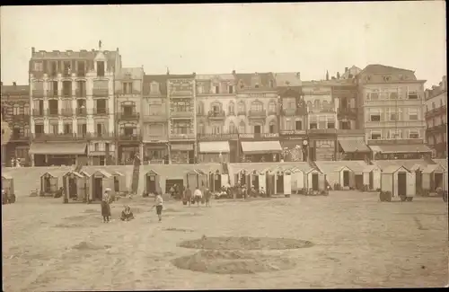 Foto Ak Heyst Ostende Westflandern, Strandpartie