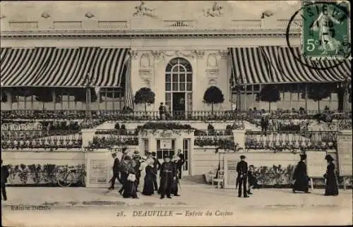 Ak Deauville Calvados, Entree du Casino