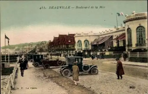 Ak Deauville Calvados, Boulevard de la Mer