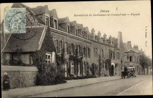 Ak Dives Calvados, Hostellerie Guillaume le Conquerant, Facade