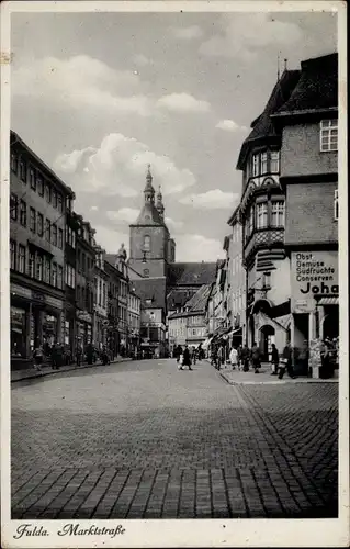 Ak Fulda in Osthessen, Marktstraße