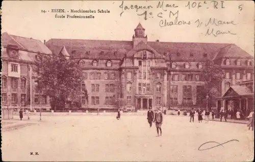 Ak Essen im Ruhrgebiet, Maschinenbau Schule