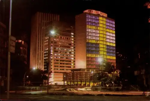 Ak Mumbai Bombay Indien, Illumination at Band-Stand