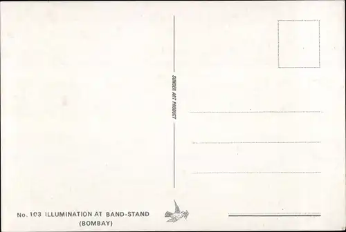 Ak Mumbai Bombay Indien, Illumination at Band-Stand