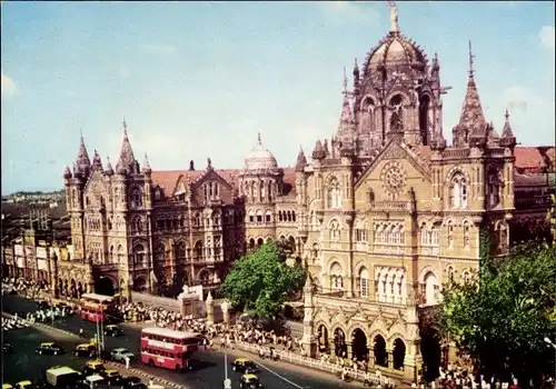 Ak Mumbai Bombay Indien, Victoria Terminus