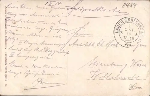 Ak Grafenwöhr in Bayern, Partie am Stadtweiher