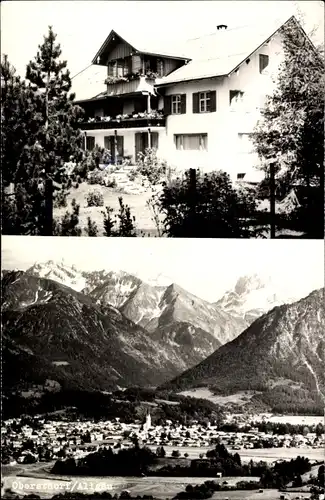 Foto Ak Oberstdorf im Oberallgäu, Gesamtansicht, Landhaus Hartmann