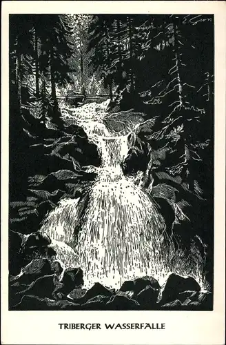 Ak Triberg im Schwarzwald, Wasserfälle