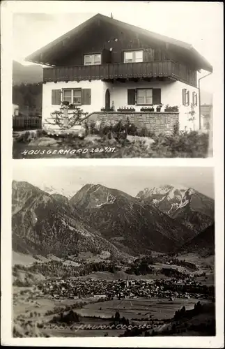 Ak Oberstdorf im Oberallgäu, Gesamtansicht, Haus Gerhard