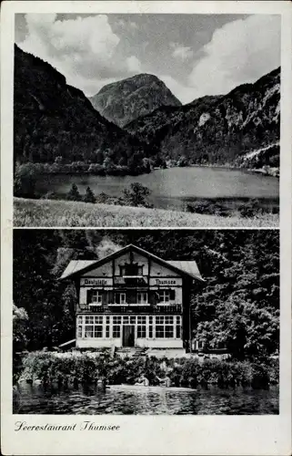 Ak Bad Reichenhall in Oberbayern, Blick auf das Seerestaurant Thumsee, Inh. A. Drexl