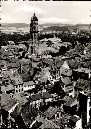 Ak Göttingen in Niedersachsen, Blick v. Turm d. Johanniskirche a. Stadt u. Jakobikirche