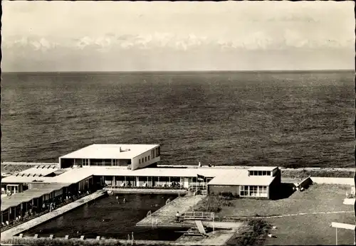 Ak Nordseeinsel Helgoland, Schwimmbad