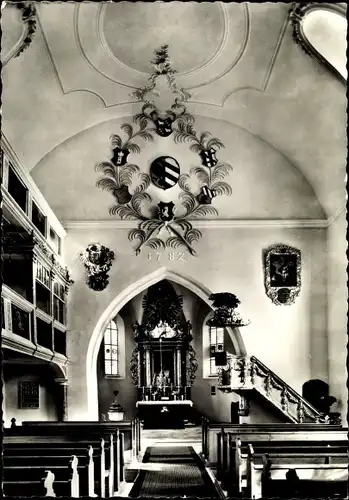 Ak Happurg in Mittelfranken, Blick in die St. Georgskirche