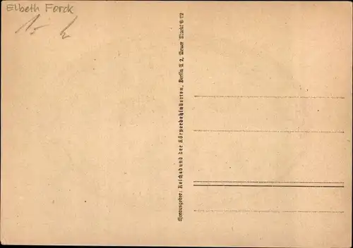 Scherenschnitt Ak Forck, Elsbeth, Zwerge, Gasthaus, Eichhörnchen