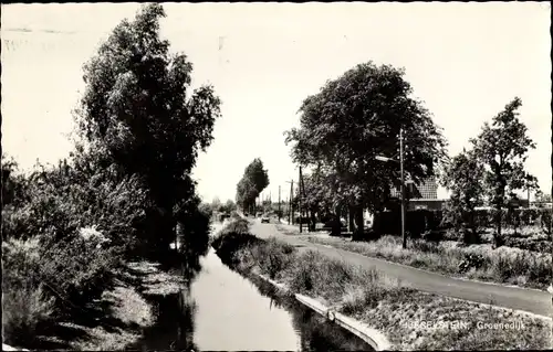 Ak Ijsselstein Utrecht, Groenendijk, Kanal, Uferpartie