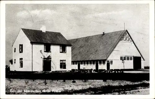 Ak Noordoostpolder Flevoland, Een der boerderijen