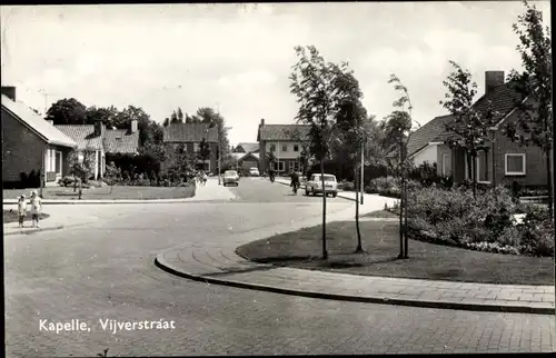 Ak Kapelle Zeeland, Vijverstraat, Ortspartie