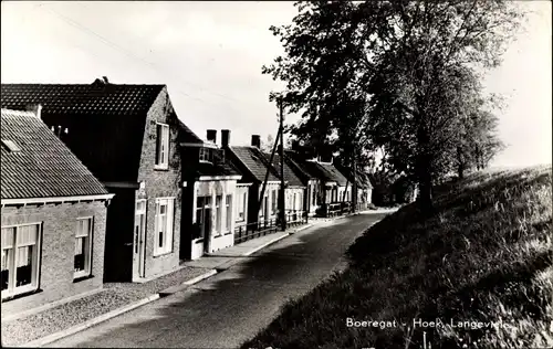 Ak Hoek Zeeland, Boeregat, Langeviele, Ortspartie, Deich