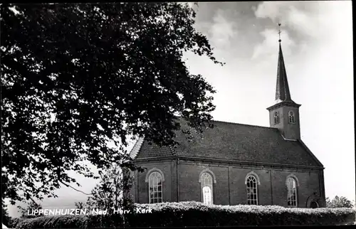 Ak Lippenhuizen Friesland, Ned. Herv. Kerk, Kirche