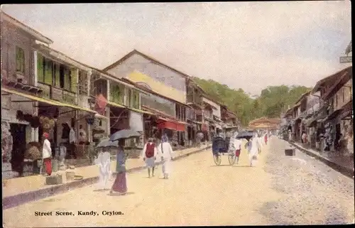 Ak Kandy Sri Lanka Ceylon, Street Scene