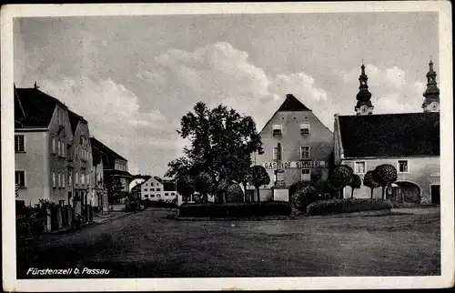 Ak Fürstenzell in Niederbayern, Denkmal, Gasthof Simmerl